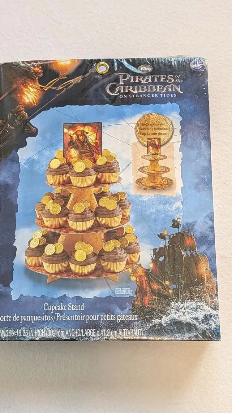 Wilton Disney Pirates of the Caribbean: On Stranger Tides Cupcake Stand NEW